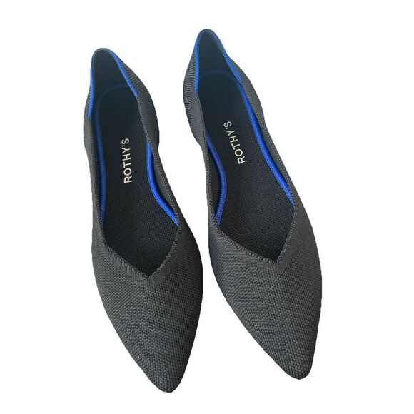 Rothy’s The Point Black Ballet Flats in Size 10  New - Picture 4 of 5